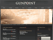 Tablet Screenshot of gunpointexploration.com
